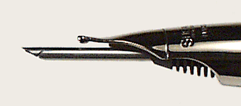 Fountain pen nib and Snorkel tube