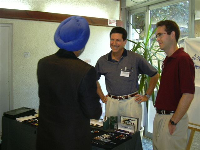 Indian Ambassador to Israel Raminder jassal talking to Jerry