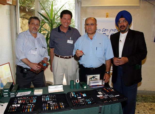 At the Yafa/MonteVerde table Dov Randel, Yair Jerry Greenberg of Yafa, Haim Avraham, father of Hizbullah captured soldoier in Lebanon, Indian Ambassador Raminder Jassal